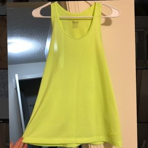 Nike Dri-fit neon tank top